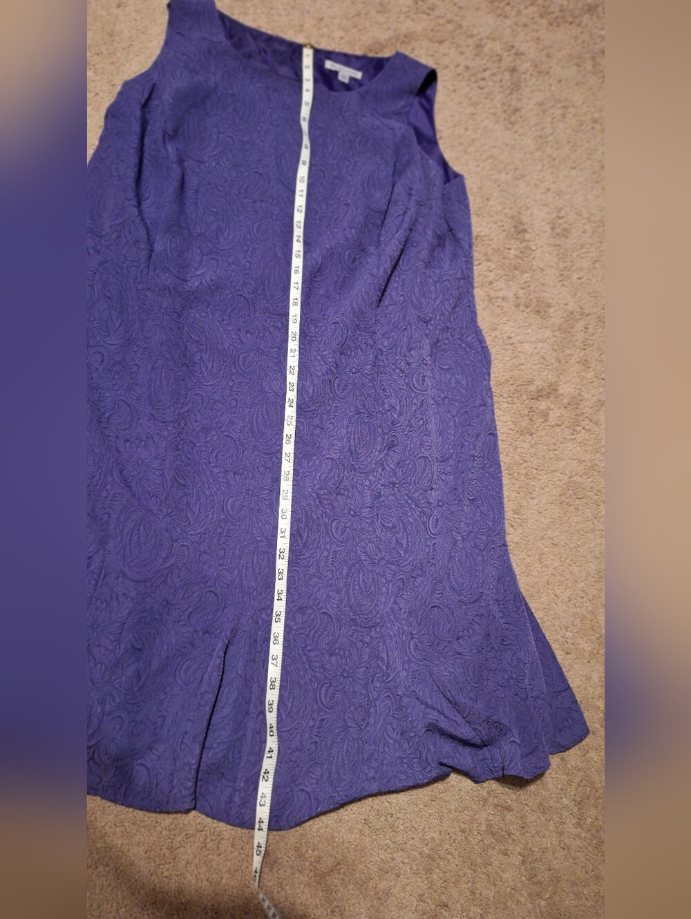 Danny & Nicole Purple Midi Dress with Matching Jacket Set - Picture 4 of 15